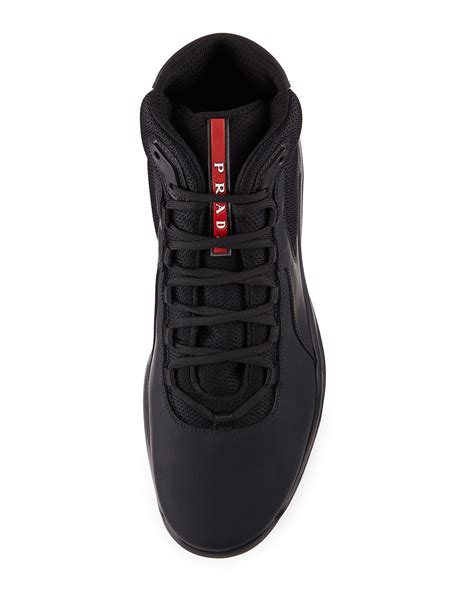 prada american cup hi top|prada americas cup sneakers black.